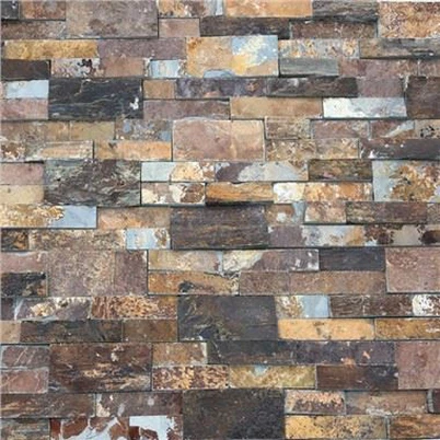 Ledger Stone Panel 벽 슬레이트 베니어 브라운 색상 JREF-020