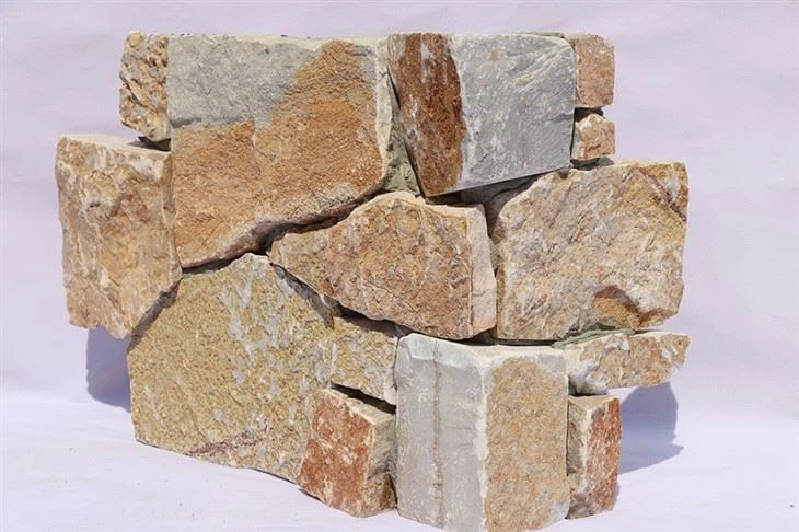 Interlocking Stone Panel Beige Color Limestone Facade Walling Stone JRD-100