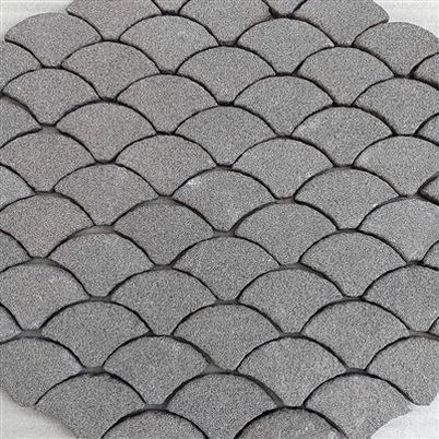 조약돌 검은색 화강암 포장기 JRCP-037