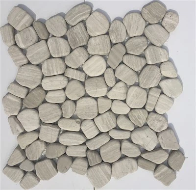 자갈 모자이크 베이지색 대리석과 나무 정맥 JRSM-026